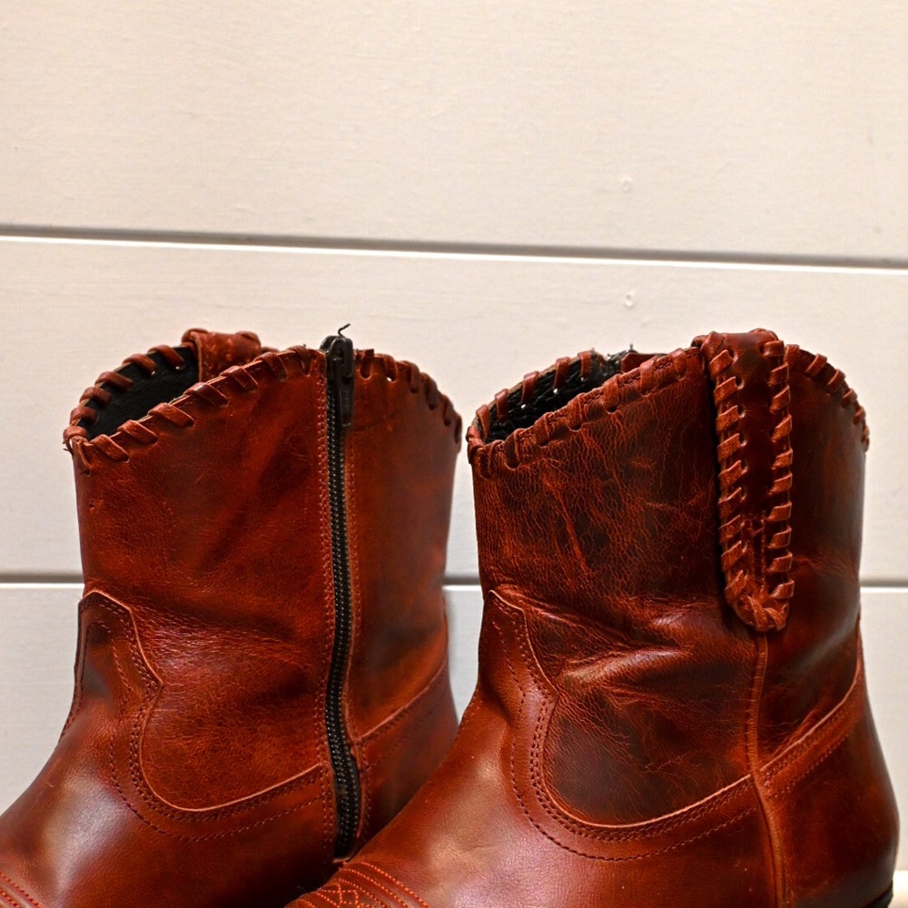 Red Shyanne Ankle Cowboy Boots